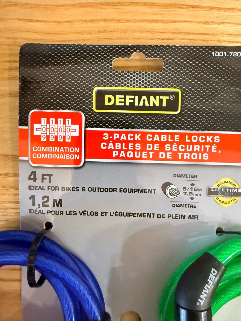 🌿10/$25 • Defiant Combination 4FT Cable Locks - Picture 2 of 3